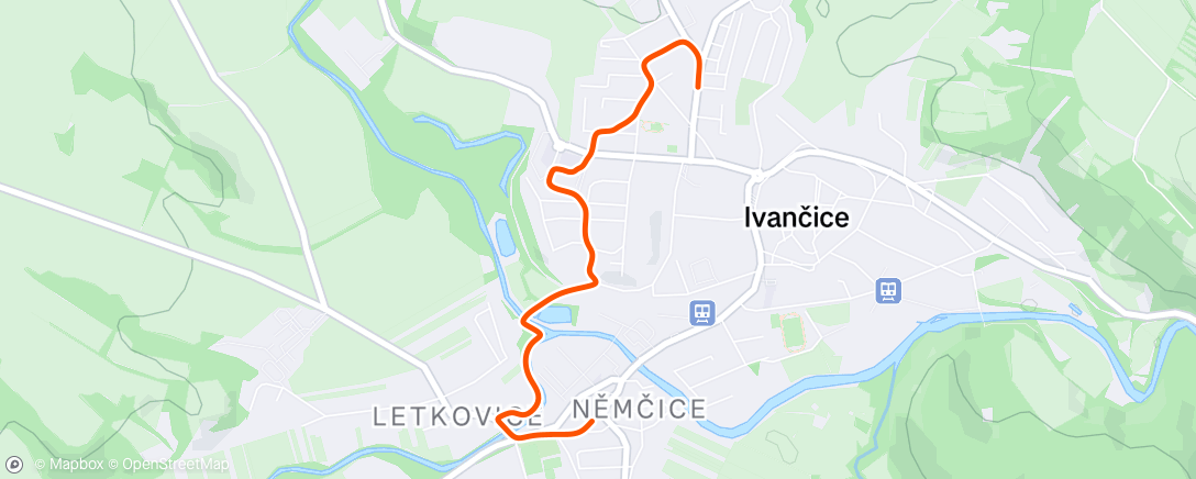 Map of the activity, Ze školky