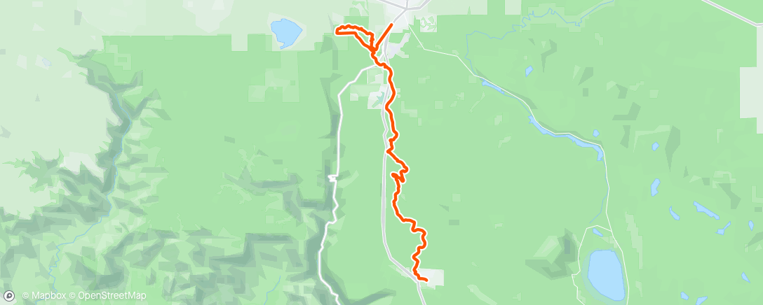 Map of the activity, Night Trail Run
