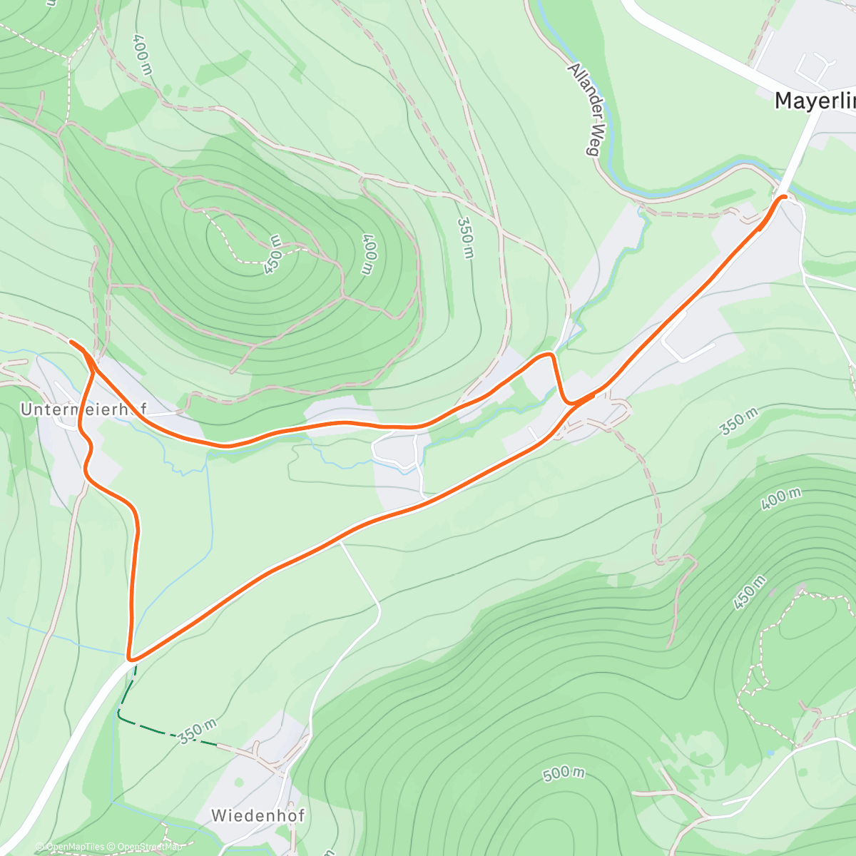 Карта физической активности (Untermeierhof)