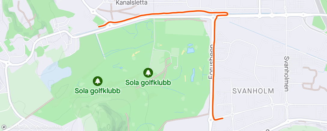 Map of the activity, Afternoon Walk - Gå fra jobb