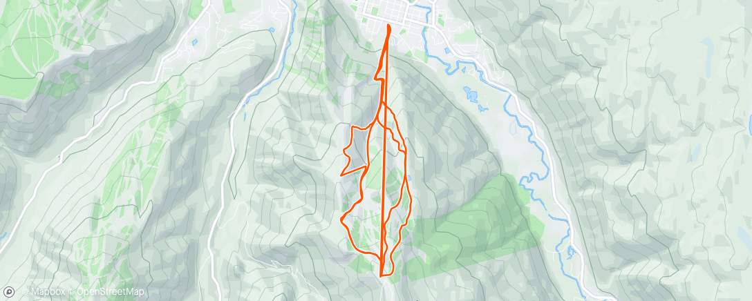 Map of the activity, Morning Alpine Ski