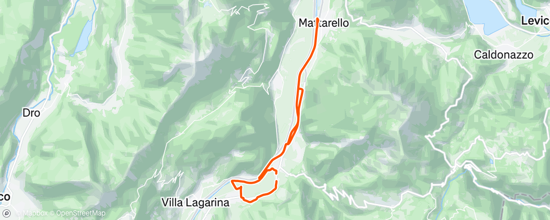 Map of the activity, Giro pomeridiano