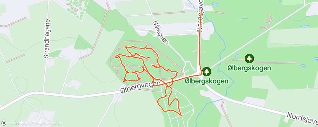 Map of the activity, Ukesgolf 🥏