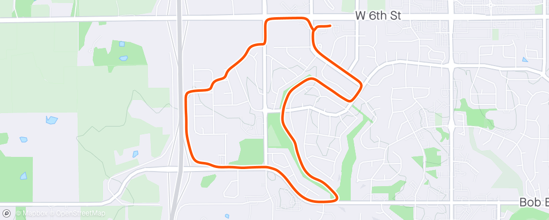 Map of the activity, Run with Natalie