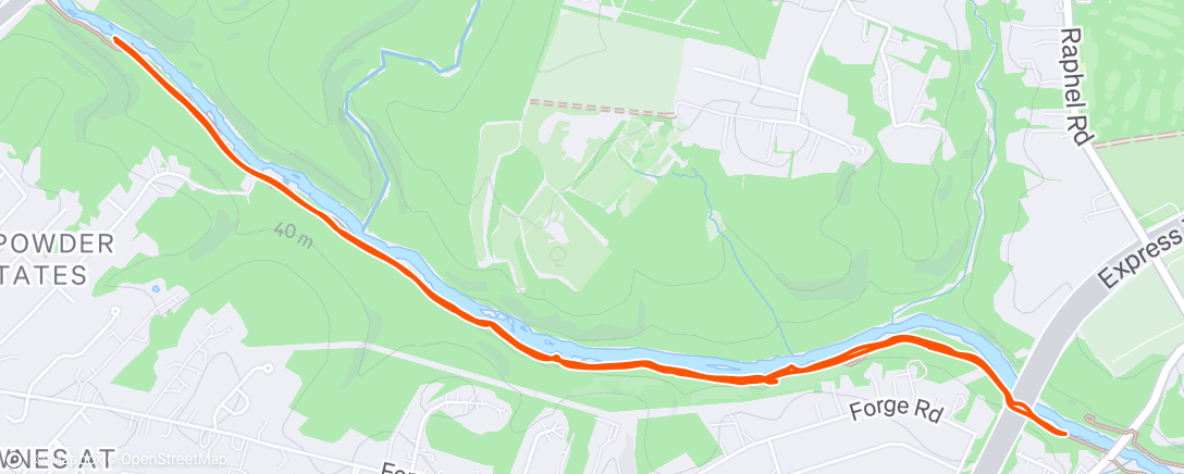 Map of the activity, Gunpowder Falls Tr. #46 Not as described!!!