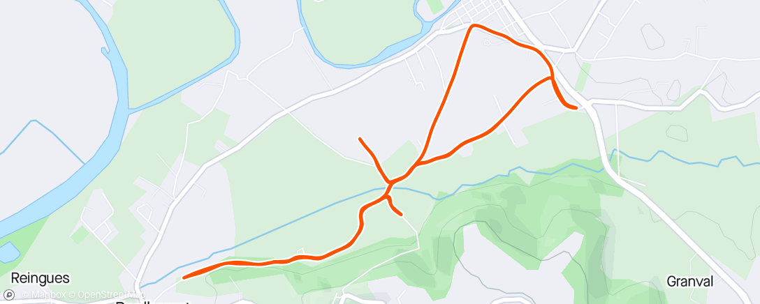 Map of the activity, R&T #24.08 - Fartlek 7x3’