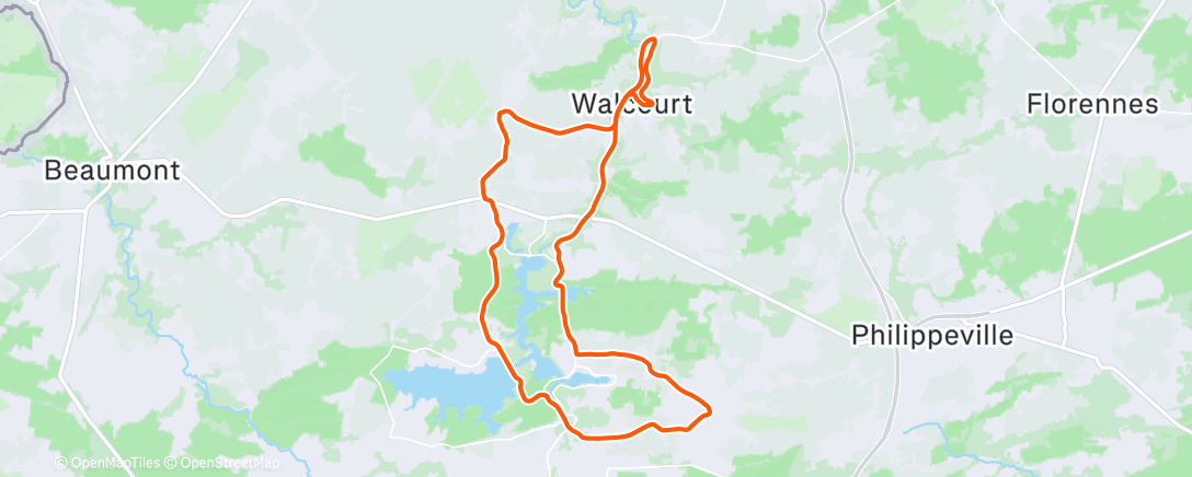 Mapa de la actividad (Cyclisme)