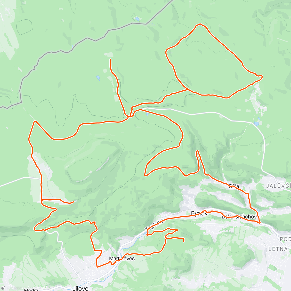 Map of the activity, Krátké, ale za to intenzivní …🪵🌲🍁🍂🚴😉🤩