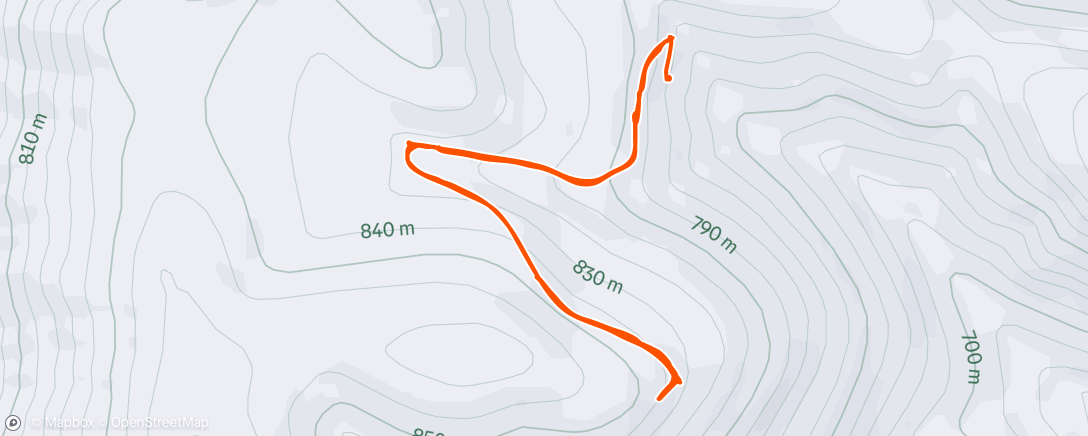 Map of the activity, Morning Hike