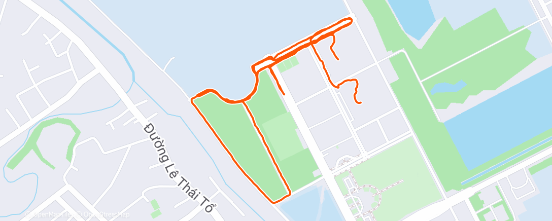 Карта физической активности (Afternoon Run)