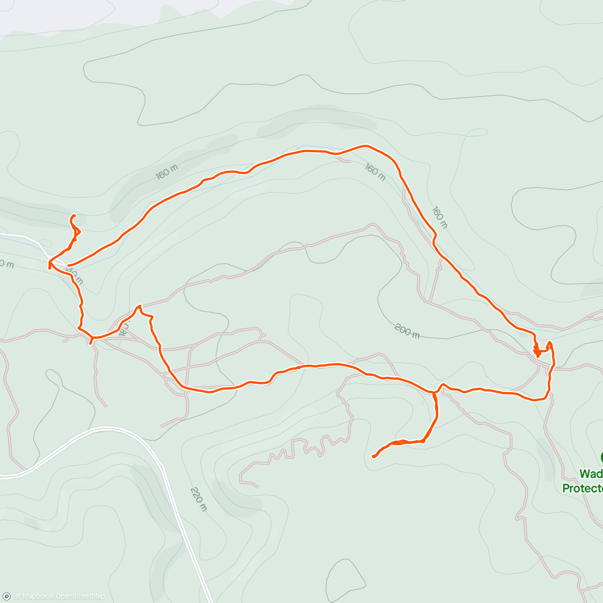 Map of the activity, Afternoon Hike ☀