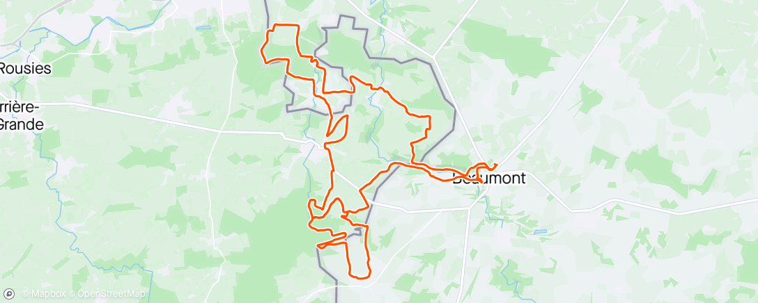 Map of the activity, TT Beaumont de mooie hellingen