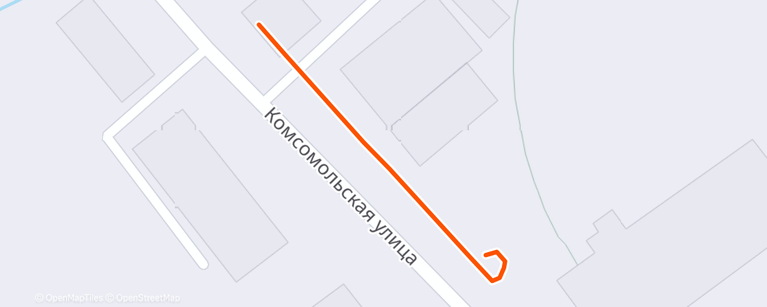 Map of the activity, Утренняя прогулка