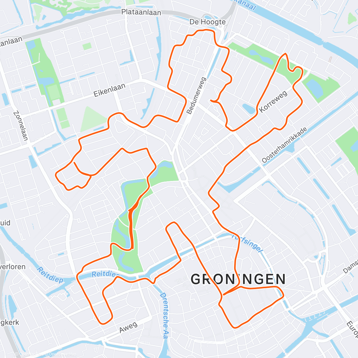 Map of the activity, RCG x Usport