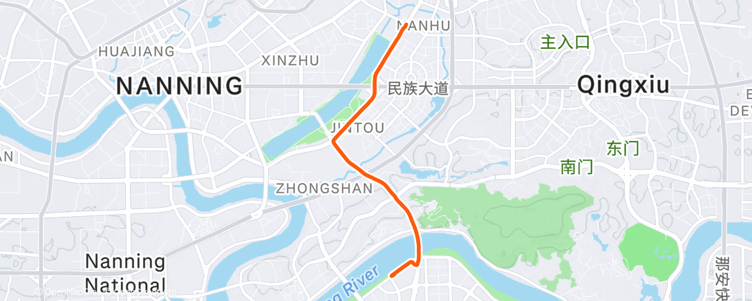 Map of the activity, Lunch Ride