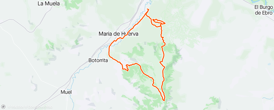 Карта физической активности (Bicicleta de montaña matutina)