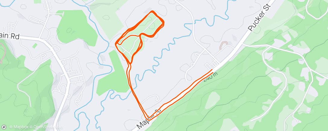 Map of the activity, Morning Run ☀️