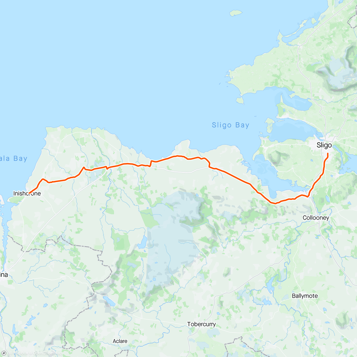 Mapa da atividade, MizMal Day 6 Part 1 Enniscrone to Sligo