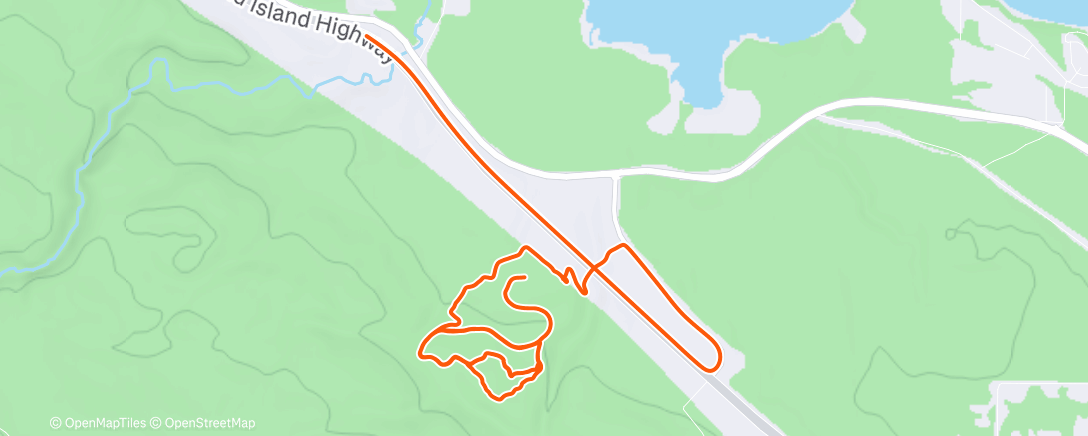 Map of the activity, Afternoon Mountain Bike Ride