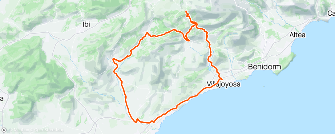 Map of the activity, Puerto de Collao & Tudons