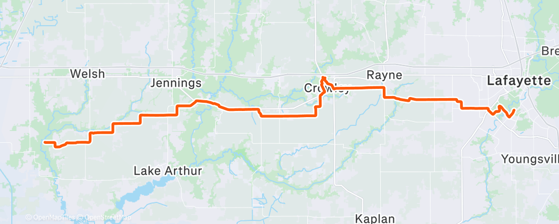 Map of the activity, Cargo West day 19