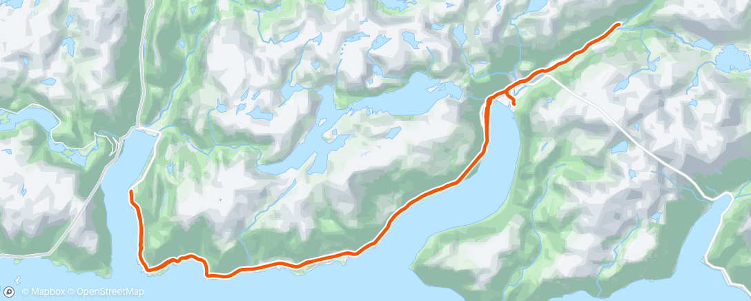 Map of the activity, Afternoon Ride