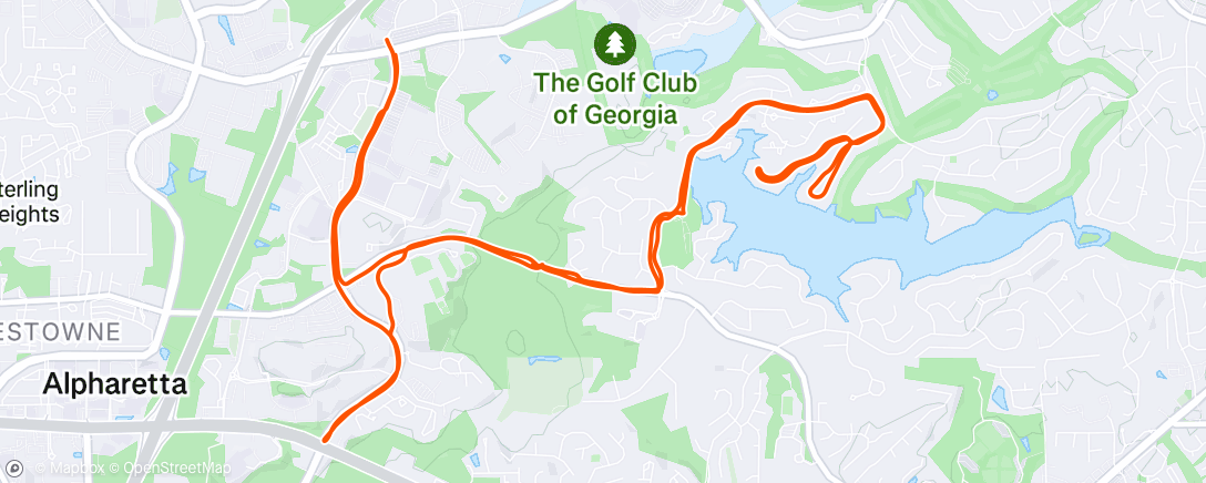 Map of the activity, Morning Trail Run