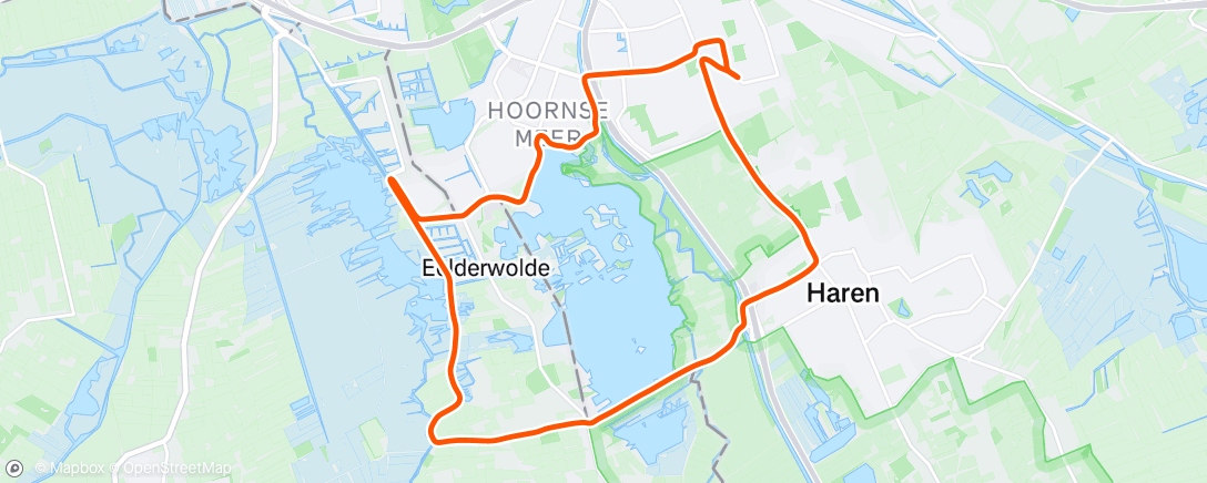 Map of the activity, Lunch Run