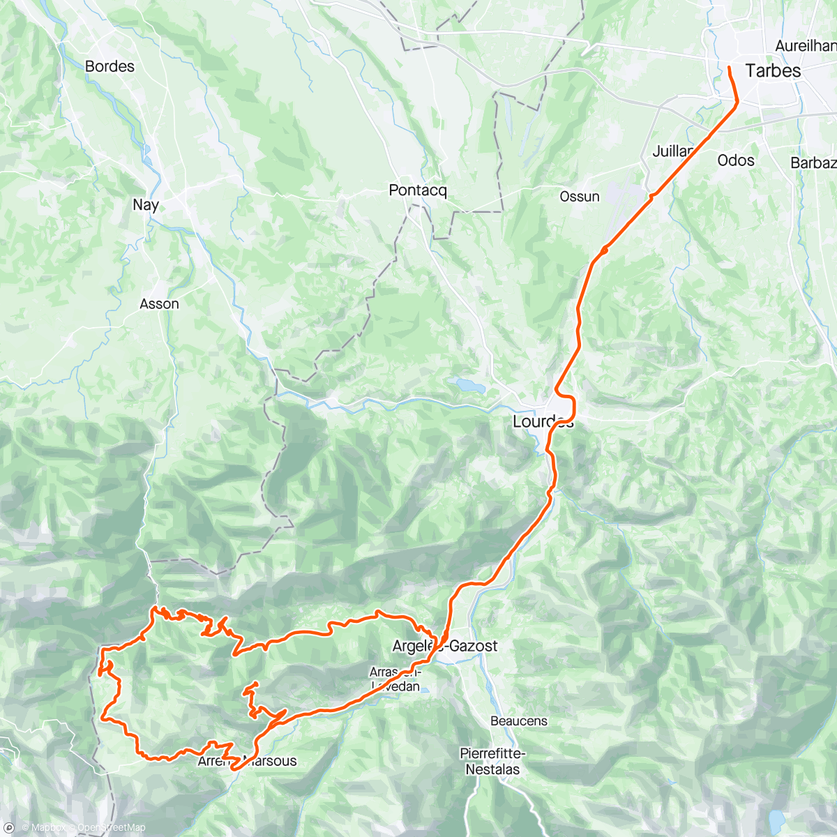 Map of the activity, Classico du Val d’Azun 🏔️🥰💪🏻