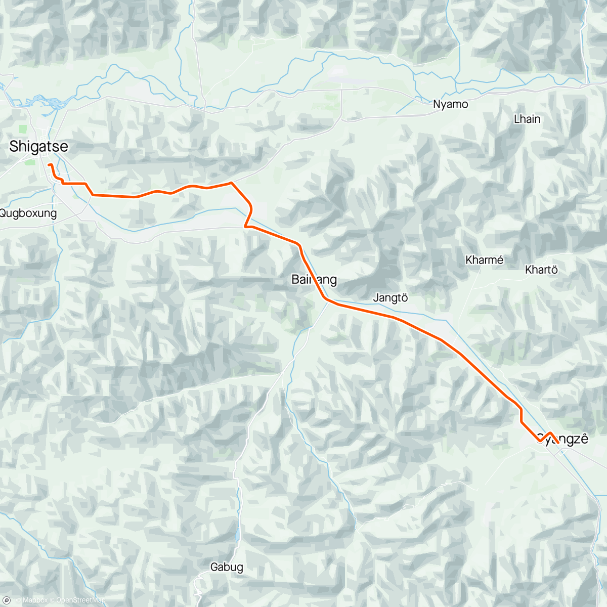 Mappa dell'attività Morning Ride