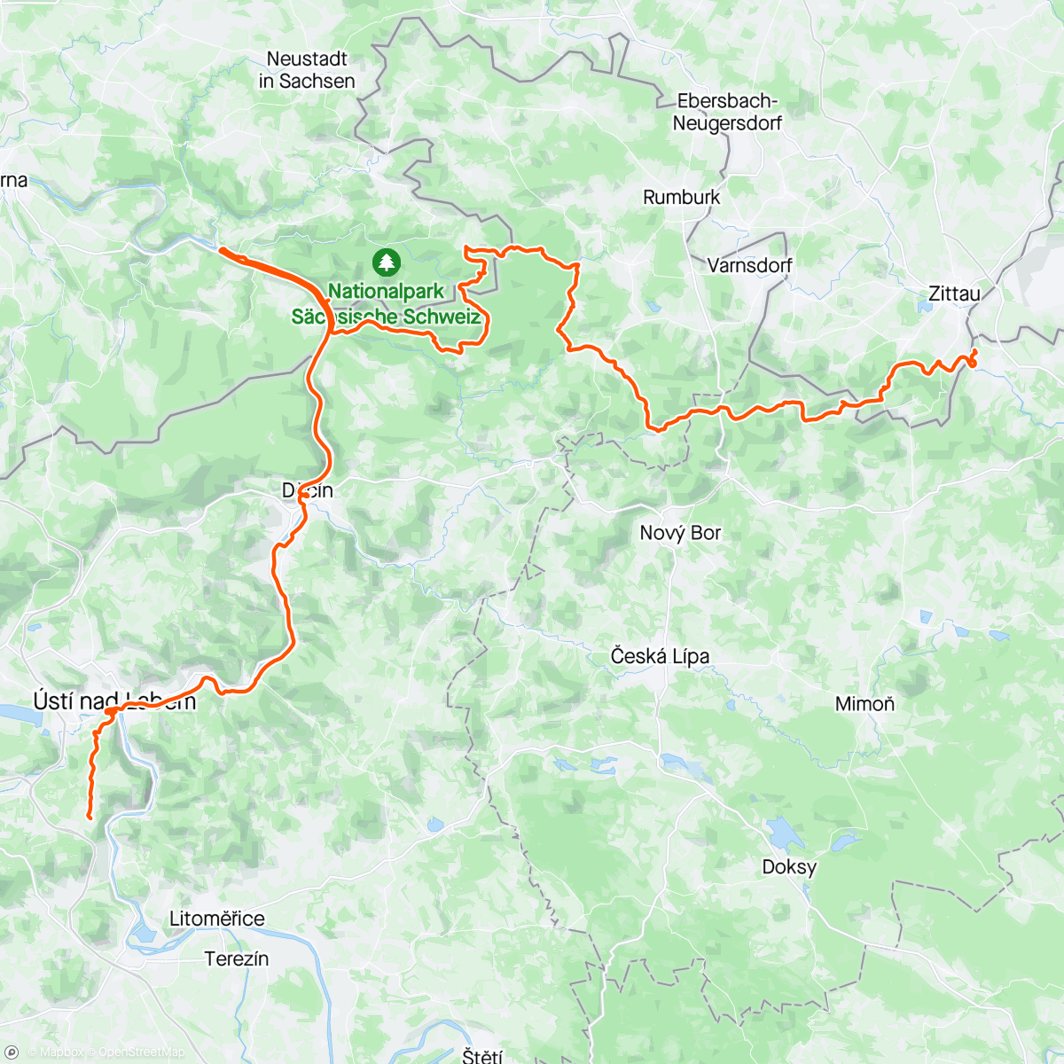 Map of the activity, Z Lovoše domů 1
