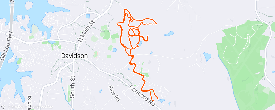 Map of the activity, XC and single track with a little exploring.