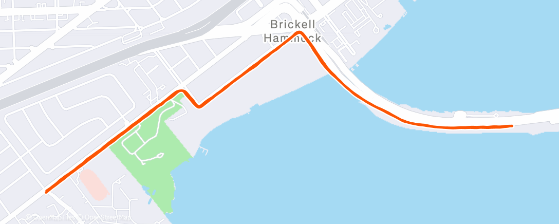 Map of the activity, Morning Run