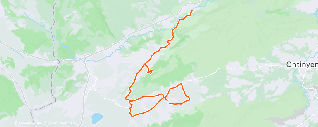 Map of the activity, Bicicleta por la tarde