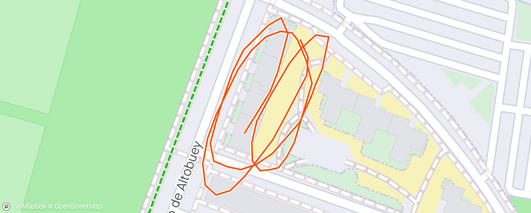 Map of the activity, Evening Inline Skate