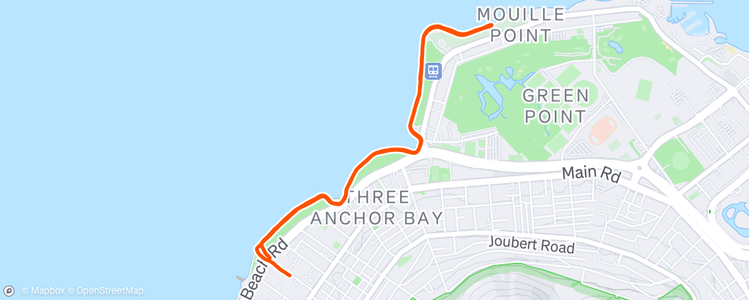 Map of the activity, Morning Run