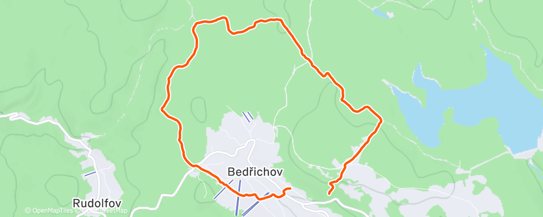 Карта физической активности (Kolem Bedřichova (klusík))