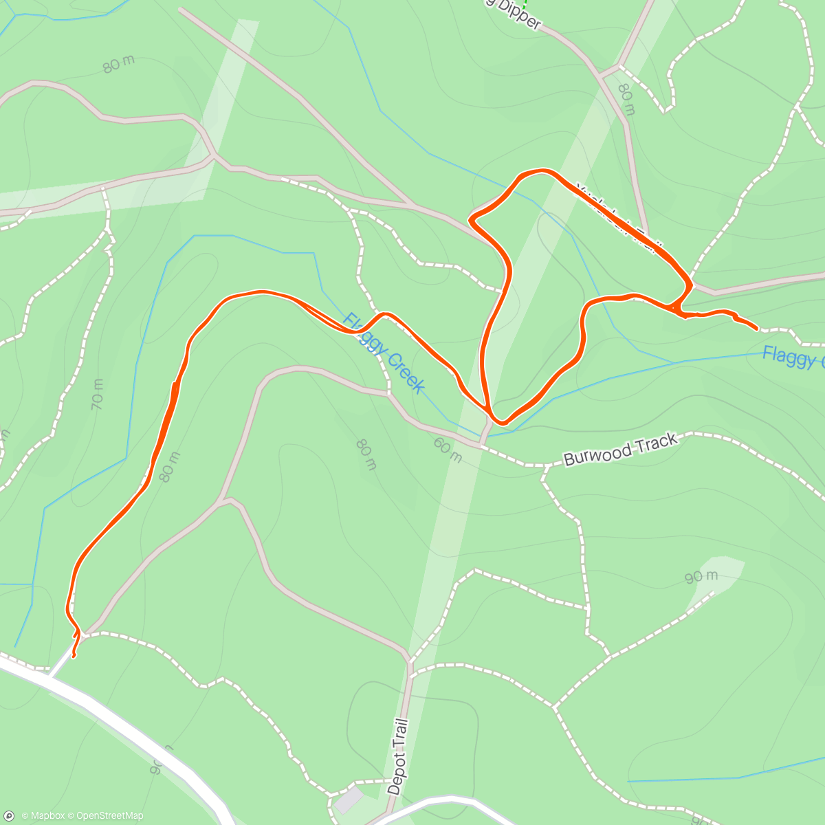 Map of the activity, SNL Trail Sess