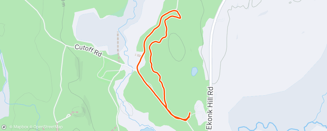 Map of the activity, Lunch Trail Run