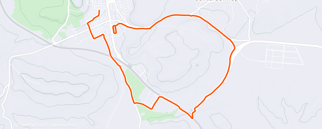 Map of the activity, Morning Run