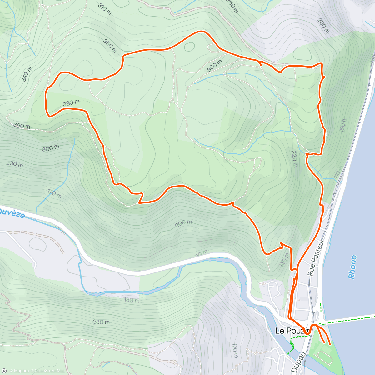 Map of the activity, Vol du tour de Cédric.    J ai attendu ça toute la journée 🤩🤩