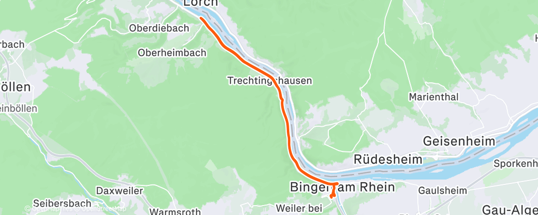 Map of the activity, Fahrt am Nachmittag