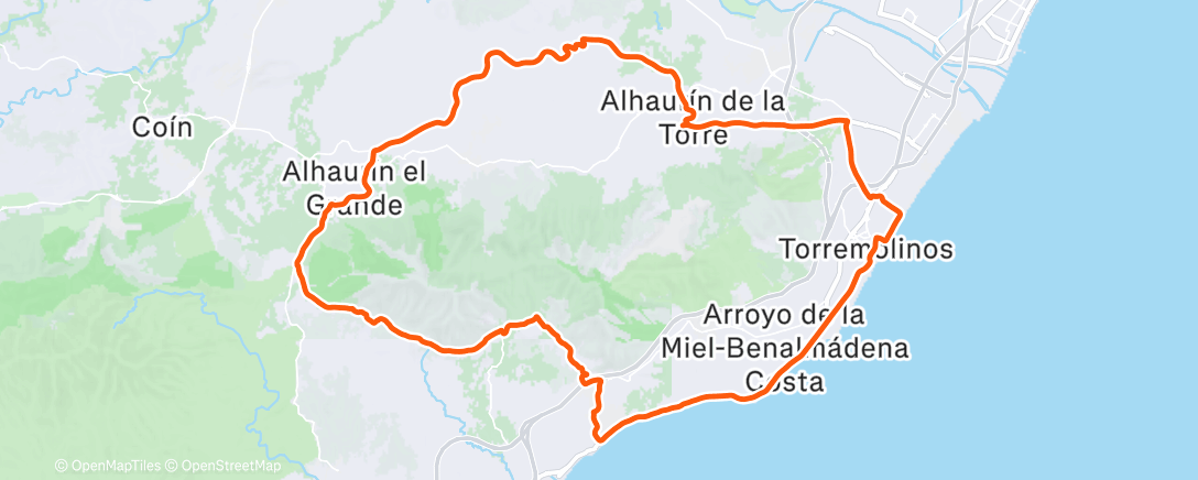 Map of the activity, Morning Ride