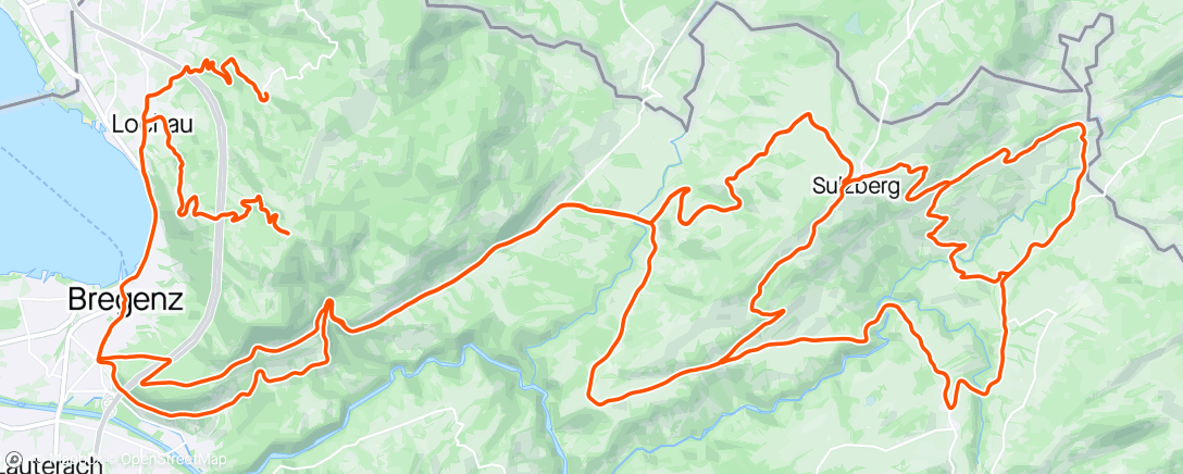 Map of the activity, Bissle Berge fahre