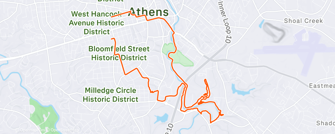Map of the activity, Afternoon Mountain Bike Ride