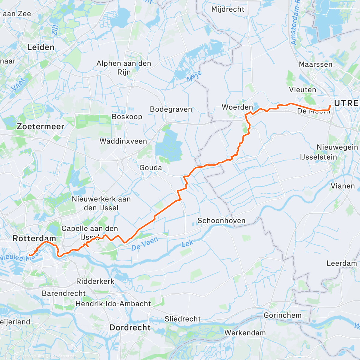 Map of the activity, Ennnnn weer naar huis - leuke bikepack trip