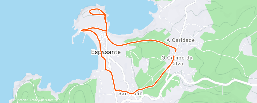 Карта физической активности (Vuelta la burra al trigo)