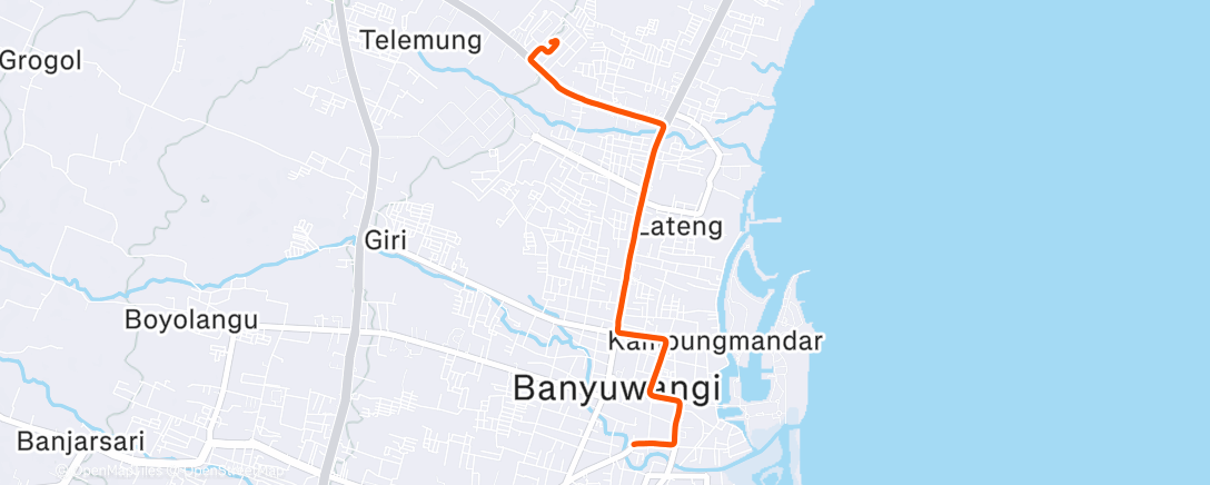 Map of the activity, Morning Ride