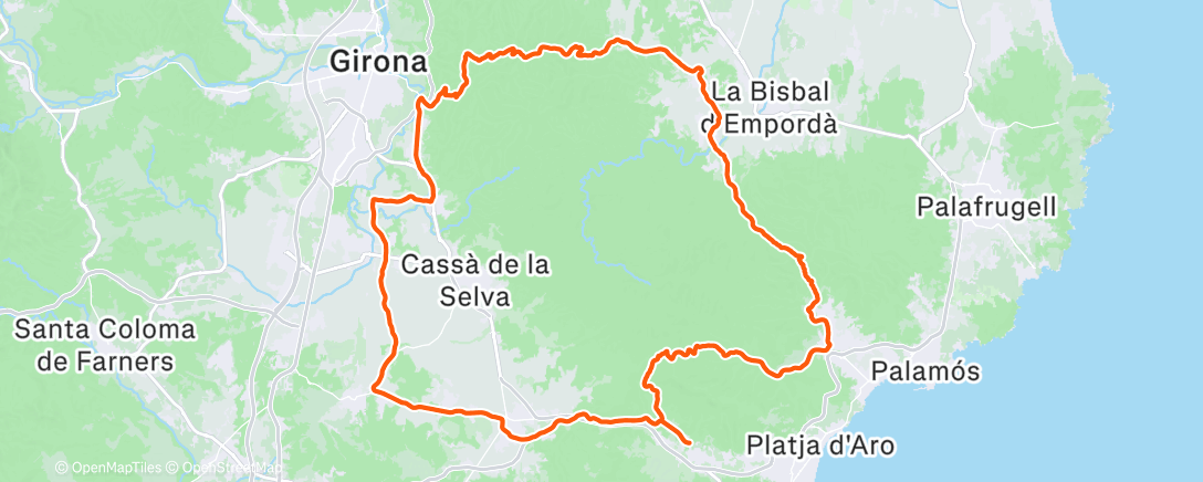 Map of the activity, Morning Ride