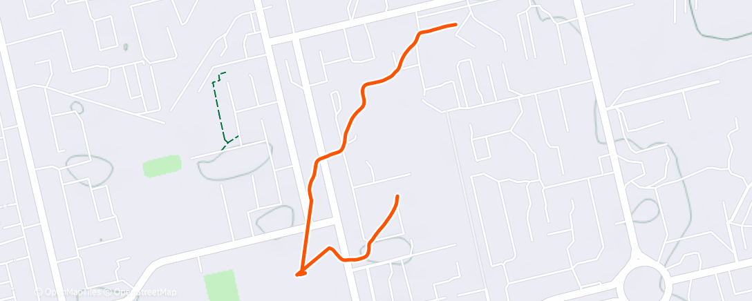 Map of the activity, Afternoon Walk